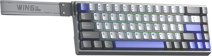 Клавіатура Aula WIN68 HE Max Magnetic switch Grey/White/Purple (6978080504081) - Фото 2 Клавіатура Aula WIN68 HE Max Magnetic switch Grey/White/Purple (6978080504081) - зображення 2