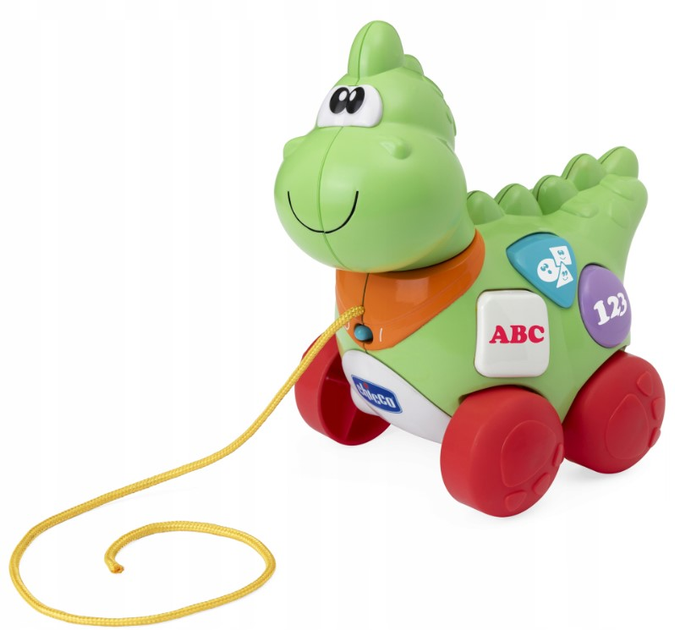 Zabawka interaktywna do ciągnięcia Chicco Baby Sense&Focus Mój pierwszy Dinozaur (8058664176441) - obraz 5