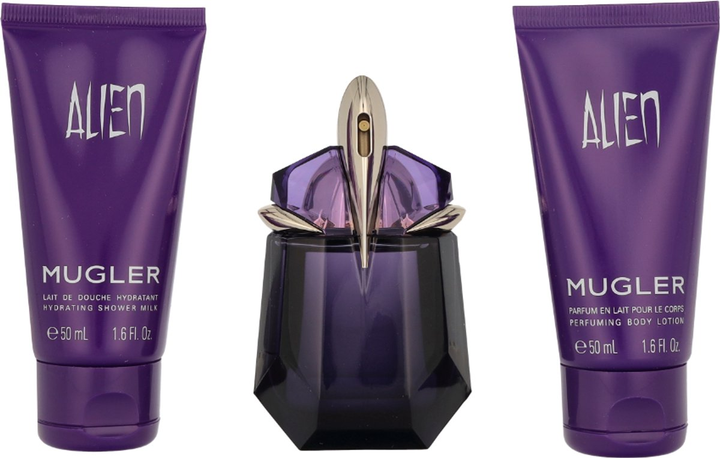 Zestaw damski Mugler Alien Woda perfumowana 30 ml + Żel pod prysznic 50 ml + Balsam do ciała 50 ml (3614274330151) - obraz 1