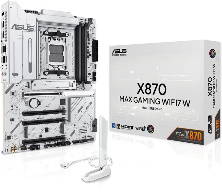 Płyta główna ASUS X870 MAX GAMING WIFI7 W (sAM5, AMD X870, PCI-Ex16) (90MB1LZ0-M0EAY0) - obraz 9
