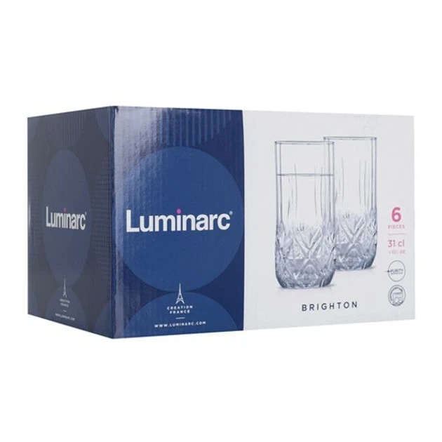 Набір склянок Luminarc Brighton 6 штук 310 мл N1307 - зображення 3