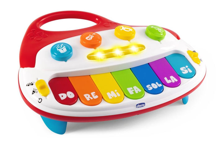 Інтерактивна іграшка Chicco Happy Musik Моє перше піаніно (8058664178100) - зображення 4