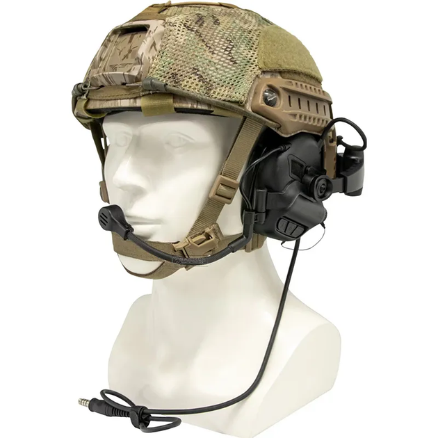 Тактичні навушники з мікрофоном Earmor M32X Mark3 (Чорний) - зображення 3