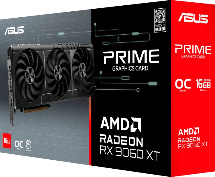 Відеокарта ASUS PCI-Ex Radeon RX 9060 XT Prime OC Edition 16GB