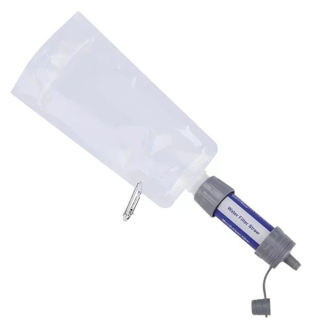 Фильтр портативный для воды туристический походный Water Filter Straw на 3000 л Синий - изображение 6
