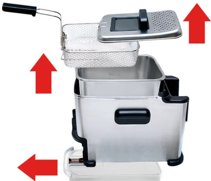 Frytkownica Tefal Oleoclean Compact FR7016 - obraz 3