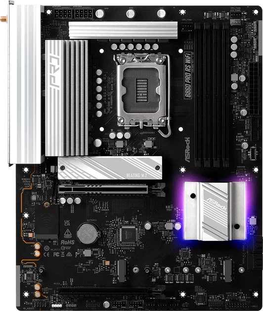 Материнская плата ASRock B860 PRO RS Wi-Fi (s1851, Intel B860, PCI
