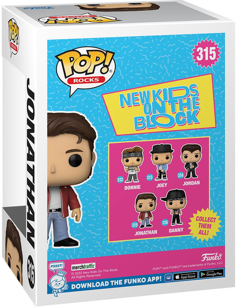 Фігурка Funko Pop! Rocks New Kids on the Block 315 Jonathan 59615 (889698596152) - зображення 2