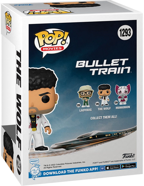 Фігурка Funko Pop! Movies Bullet Train 1293 Вовк 65740 (889698657402) - зображення 3