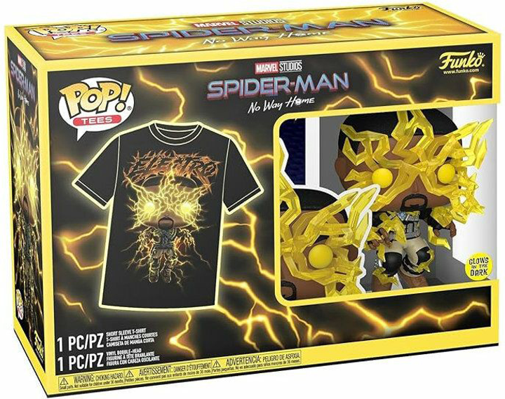 Набір Funko Pop! & Tee Marvel Spider-Man No Way Home Фігурка Електро + футболка розмір M 67658 (889698676588) - зображення 1