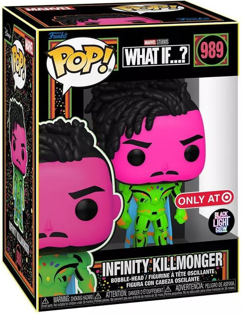 Zestaw Funko Pop! & Tee Marvel What If Figurka Bobble-Head Infinity Killmonger + Koszulka Rozmiar XL 63319 (889698633192) - obraz 2