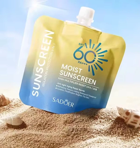 Солнцезащитный крем высокой мощности SPF 60+ PA+++, Sadoer - изображение 2