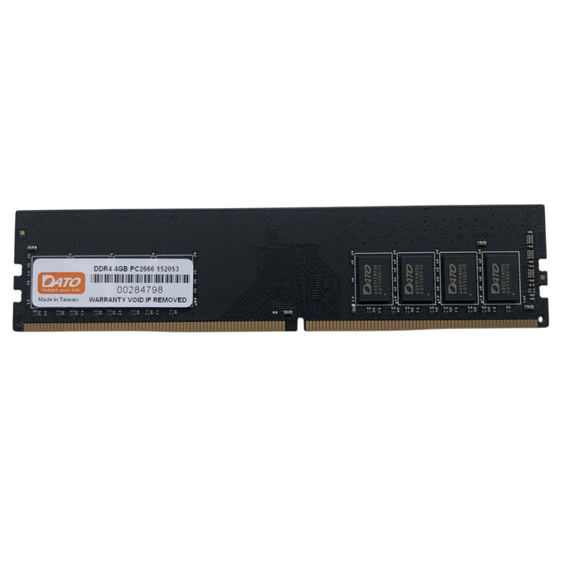 Оперативна пам'ять Dato DDR4 4GB PC2400 (Dato DDR4 4GB PC2400:5) Б/в - Фото 1 Оперативна пам'ять Dato DDR4 4GB PC2400 (Dato DDR4 4GB PC2400:5) Б/в - зображення 1