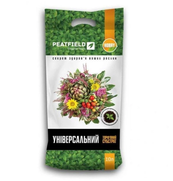 Торфяной субстрат Универсальный 10 л Peatfield - Фото 1 Торфяной субстрат Универсальный 10 л Peatfield - изображение 1