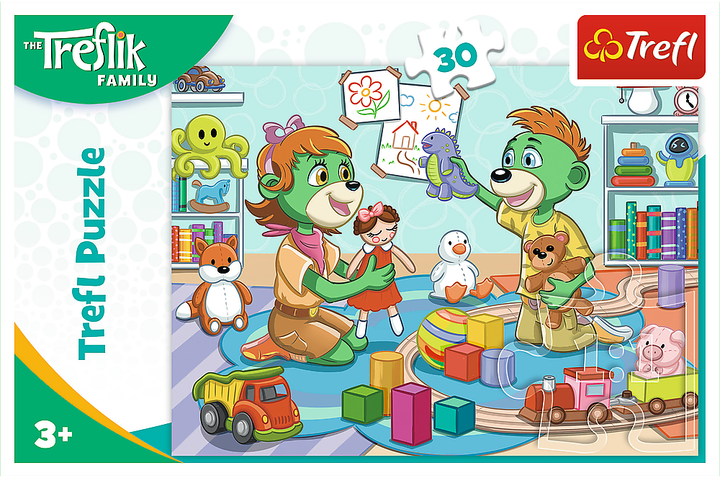 Puzzle Trefl Treflik Szczęśliwa rodzina 30 elementów 18303 (5900511183030) - obraz 2