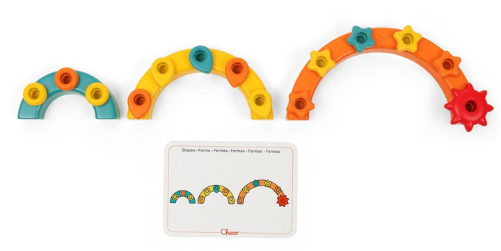 Zabawka edukacyjna Chicco Smart2Play 2 w 1 Kolorowe Pinezki Tęcza (8058664177820) - obraz 8