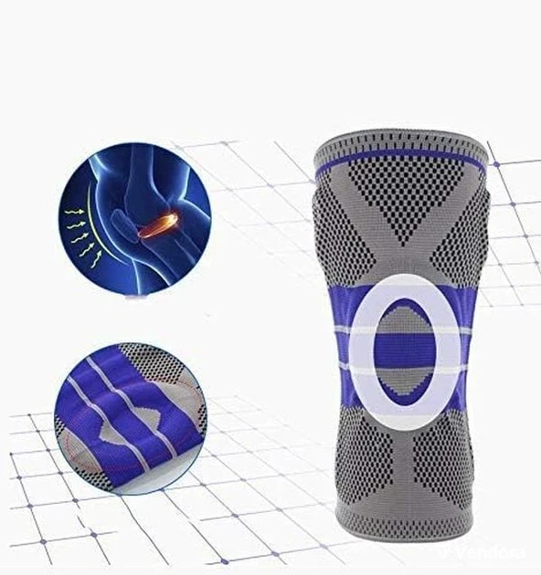 Колінний ортез Knee Pad із силіконовим кільцем розмір XL - изображение 2