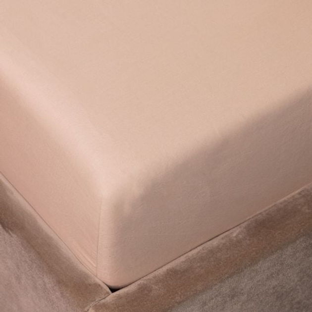 Prześcieradło Homla Danielle satynowe Beżowe 140 x 200 cm (5904183855356) - obraz 4