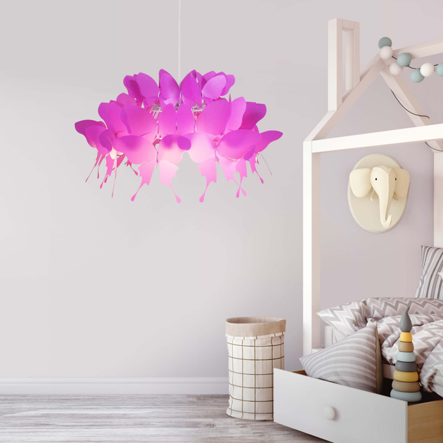 Lampa wisząca Light Prestige Series Farfalla 1 x E27 ciemny róż (LP-3439/1P dark pink) - obraz 4