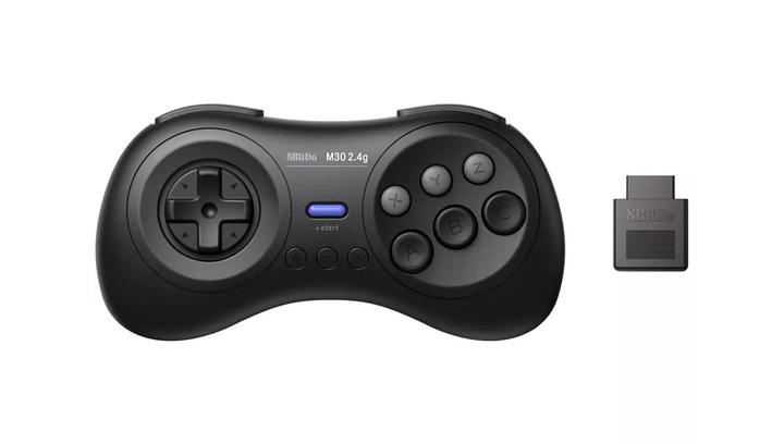 Геймпад Бездротовий 8BitDo PC 81CC M30 2.4G Black - Фото 2 Геймпад Бездротовий 8BitDo PC 81CC M30 2.4G Black - зображення 2
