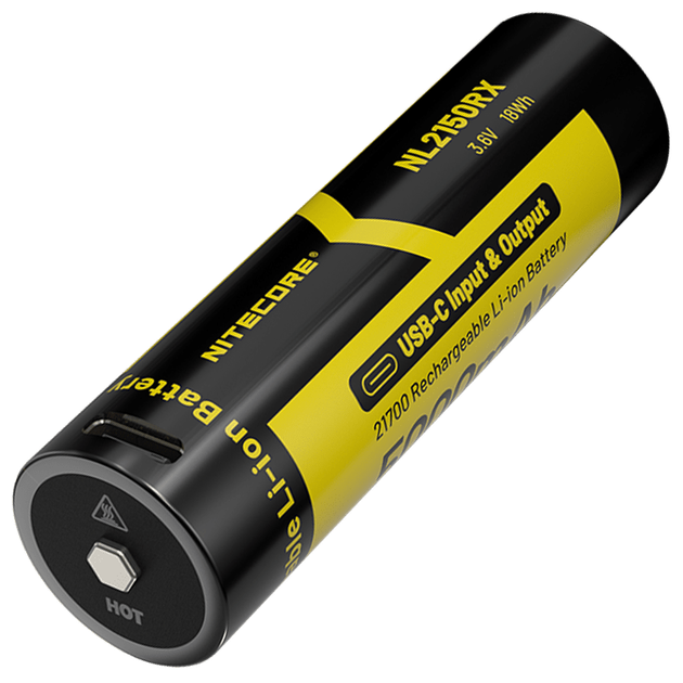 2в1 Акумулятор 21700 + Power Bank Nitecore NL2150RX (5000mAh) - Фото 1 2в1 Акумулятор 21700 + Power Bank Nitecore NL2150RX (5000mAh) - изображение 1