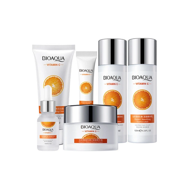 Подарочный набор для лица Bioaqua Vitamin C Set, увлажняющий, с витамином С, 6 средств - изображение 4