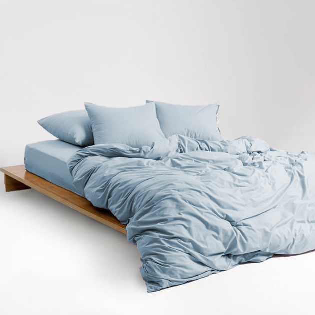 Підковдра MirSon Soft Touch of Satin 019 Gray-blue 143х210 см від Rozetka на платформі USKIDKA Акція на Підковдра MirSon Soft Touch of Satin 019 Gray-blue 143х210 см від Rozetka