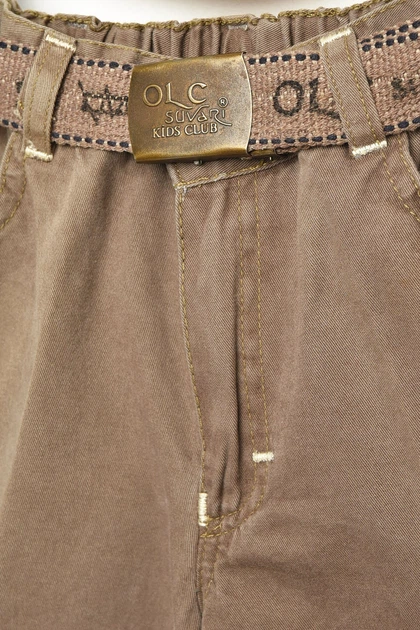 Бриджи детские для мальчика бежевого цвета Fashion рост 134 см (203473) - Фото 3 Бриджи детские для мальчика бежевого цвета Fashion рост 134 см (203473) - изображение 3