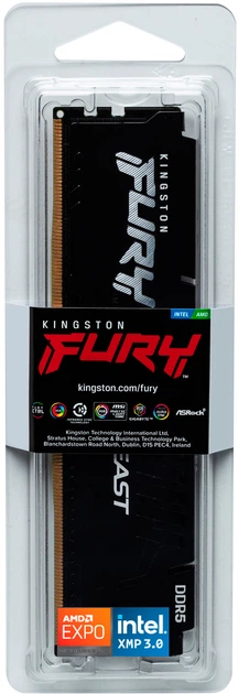 Оперативна пам’ять Kingston Fury DDR5-5600 65536MB PC5-44800 Beast Black (KF556C40BB-64) - зображення 12