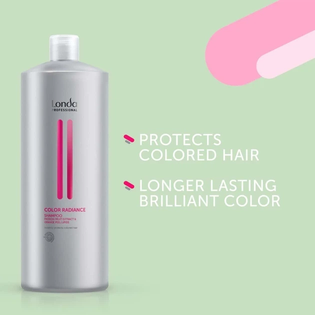 Шампунь Londa Professional Color Radiance для окрашенных волос 1000 мл (4064666302102) - Фото 3 Шампунь Londa Professional Color Radiance для окрашенных волос 1000 мл (4064666302102) - изображение 3