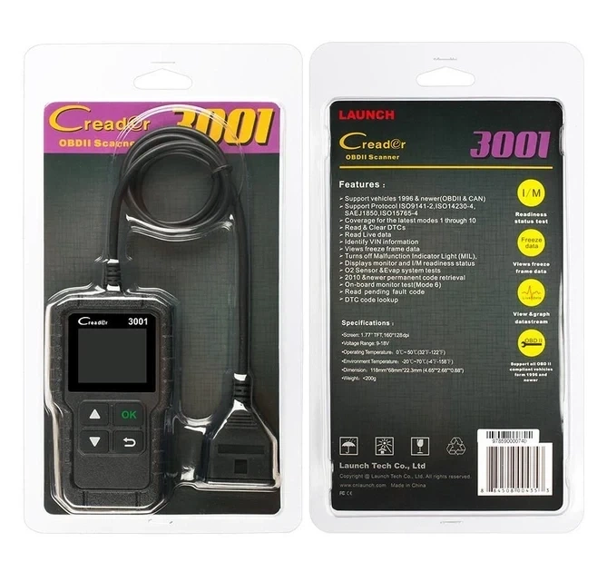 Професійний сканер OBD2 LAUNCH X431 Creader CR3001 - зображення 5