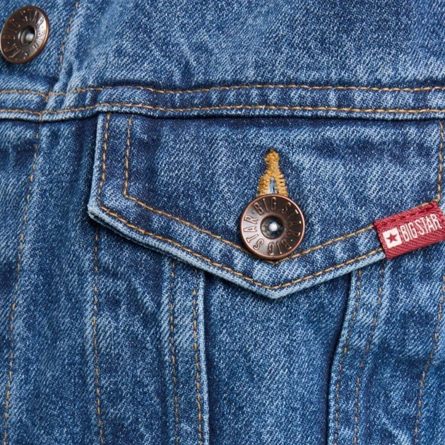 Куртка джинсова жіноча Big Star Josephine 489 M Синя (5900714823559) - зображення 5