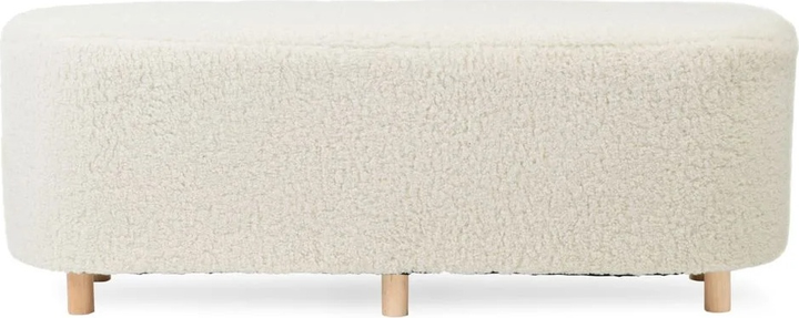 Ławka Homla ELSA 120 x 40 x 44 cm Beżowa (5904183828763) - obraz 2