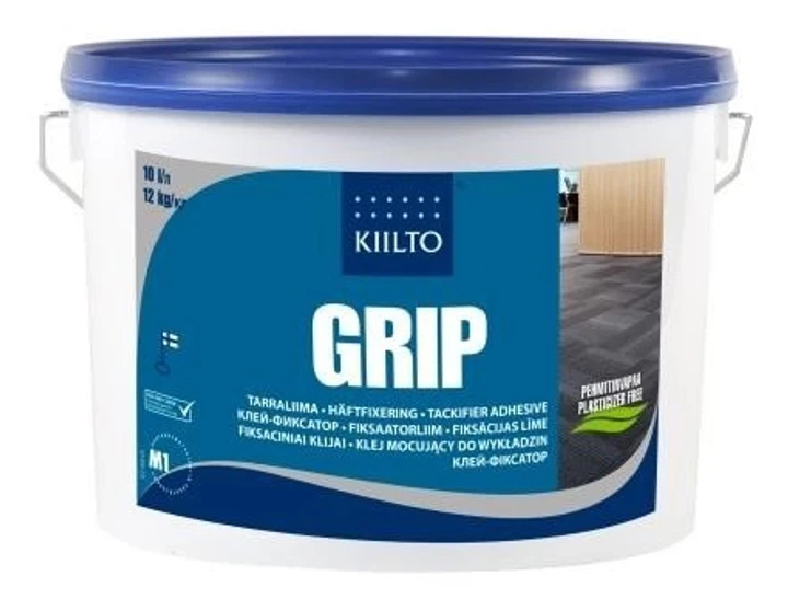 Клей-фіксатор Kiilto Grip для підлоги 10 л 12 кг - Фото 1 Клей-фіксатор Kiilto Grip для підлоги 10 л 12 кг - зображення 1