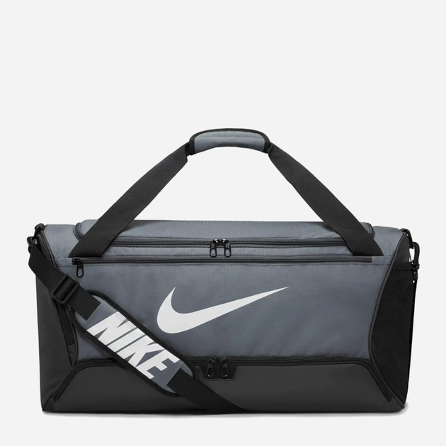 Torba sportowa Nike Brasilia 9.5 Training Duffel DH7710 068 Czarna/Szara (195871703645) - obraz 1
