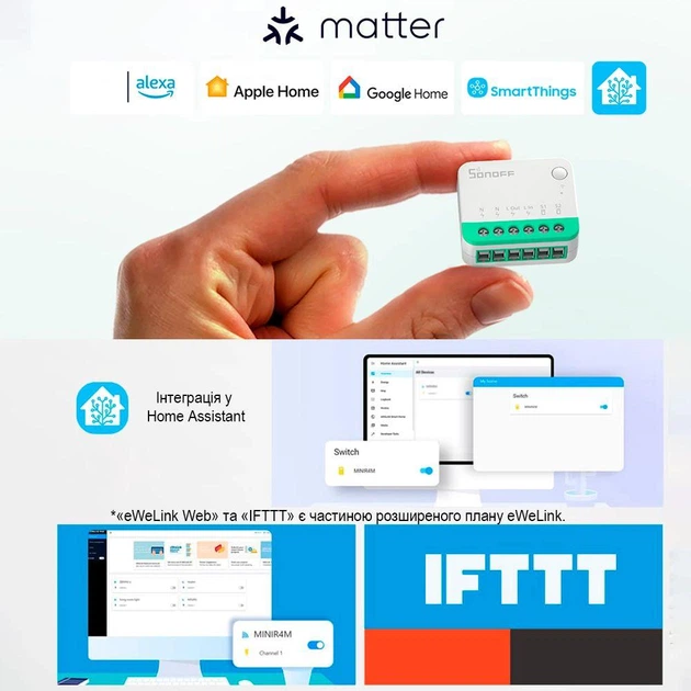 Реле Sonoff MINIR4M Matter - изображение 9