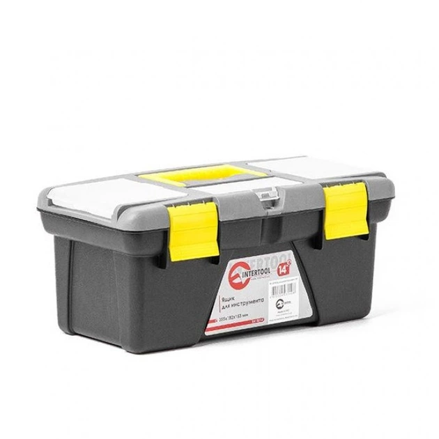 Ящик для инструмента INTERTOOL BX-0314 14" 355*182*153 мм - Фото 3 Ящик для инструмента INTERTOOL BX-0314 14" 355*182*153 мм - изображение 3