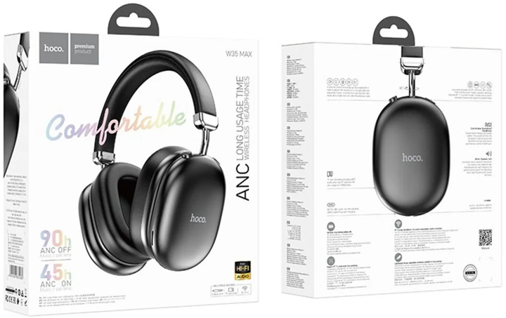 Навушники Hoco W35 Max Auspicious Black (W35ANC black) - зображення 5