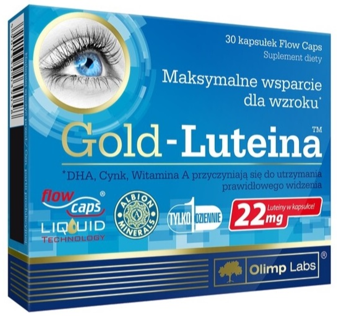 Дієтична добавка Olimp Gold Лютеїн 30 капсул (5901330039058) - зображення 1