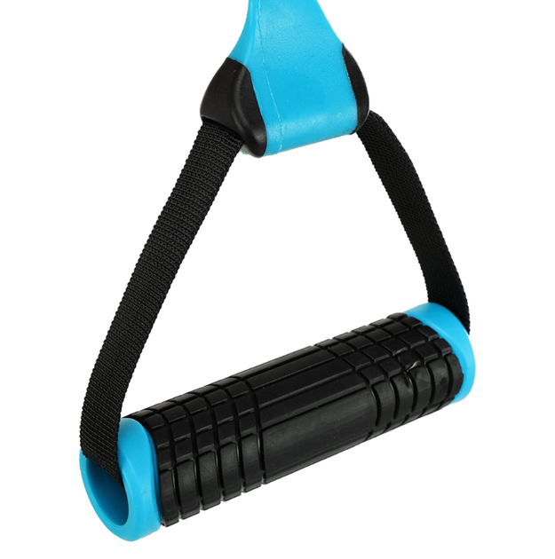 Еспандер стрічковий з ручками LiveUp LP8407 EXERCISE BAND (джгут TPE, ручка PP, d-24x3,4мм, l-130см, навантаження 30LB, синій) - Фото 4 Еспандер стрічковий з ручками LiveUp LP8407 EXERCISE BAND (джгут TPE, ручка PP, d-24x3,4мм, l-130см, навантаження 30LB, синій) - изображение 4