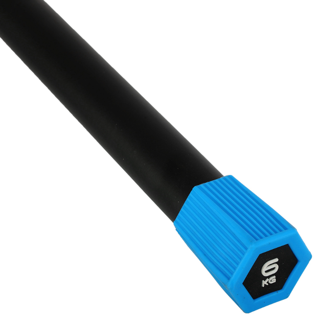 Body Bar Бодібар Zelart 6кг FI-5457-6 (довжина 123см, вуглецева сталь (Carbon steel), TPU) - Фото 3 Body Bar Бодібар Zelart 6кг FI-5457-6 (довжина 123см, вуглецева сталь (Carbon steel), TPU) - изображение 3