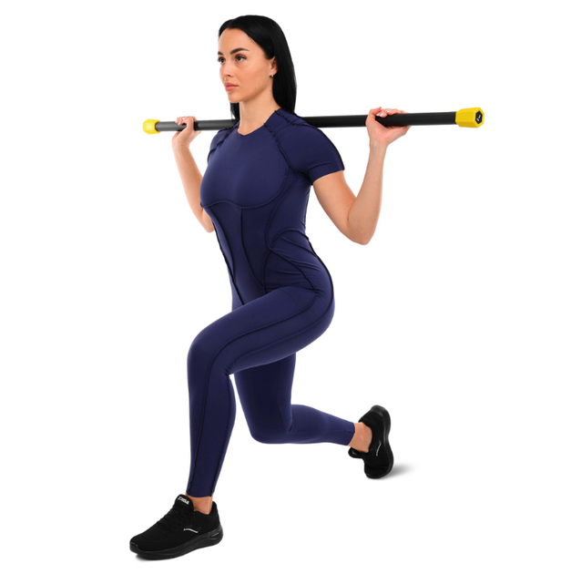 Body Bar Бодібар Zelart 1кг FI-5457-1 (довжина 123см, вуглецева сталь (Carbon steel), TPU) - изображение 8