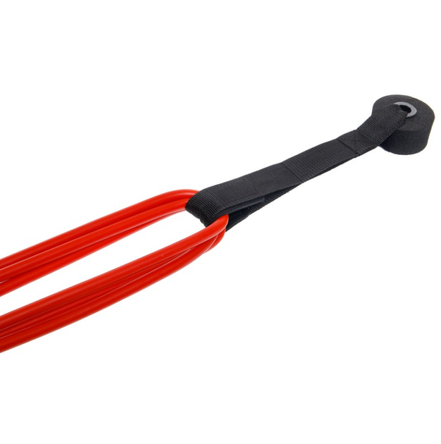 Еспандер трубчастий з ручками 2шт з фіксатором SP-Sport Resistance Band 8021-30-170 30LB (латекс, EVA, d-12мм, l-170см, длина гумі-150см, червоний) - зображення 10