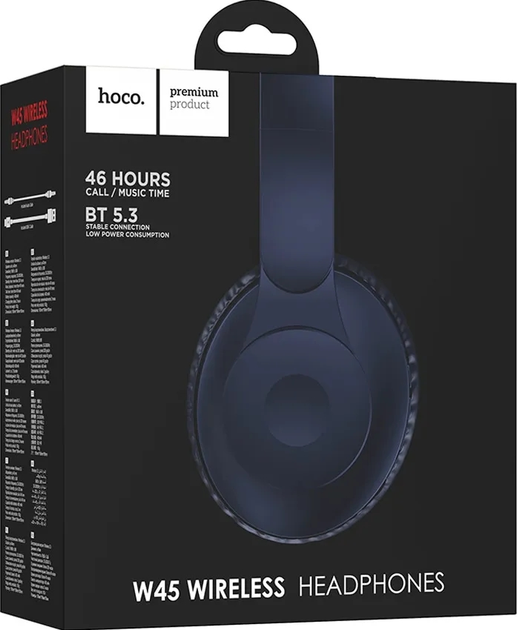 Słuchawki Hoco W45 Enjoy Blue (W45 blue) - obraz 3