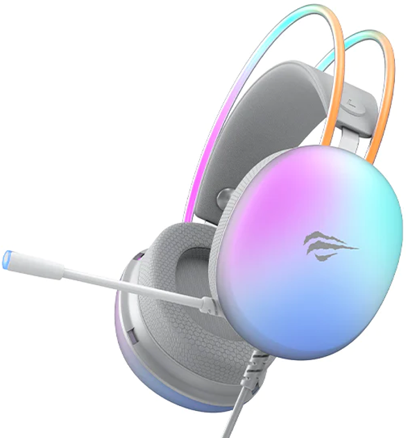 Навушники Havit H2037d RGB White (6939119064990) - зображення 5