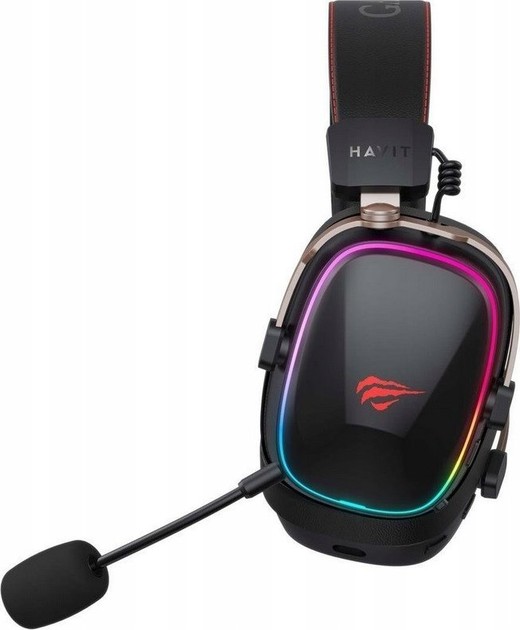 Słuchawki Havit H2039BG Black/Red - obraz 4