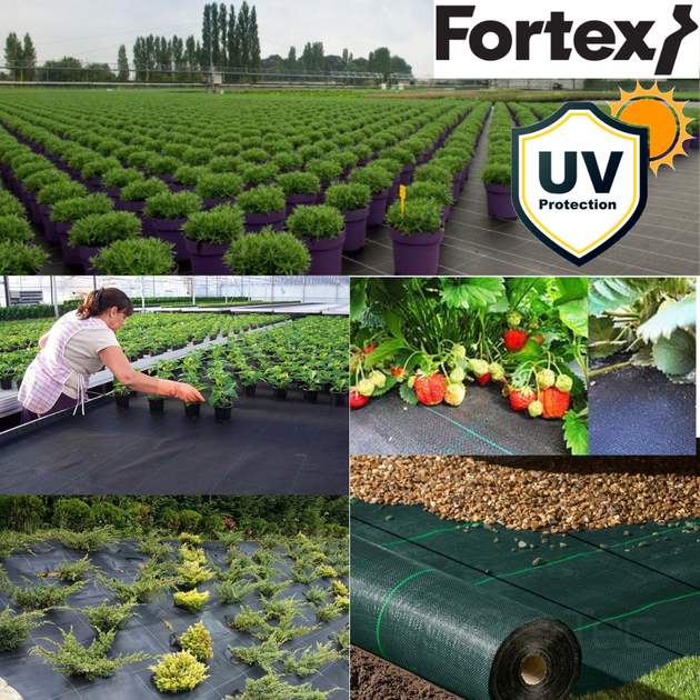 Агротканина Fortex 1,05 х 25 м, 26,25 м2, 100 г/м2 - зображення 9