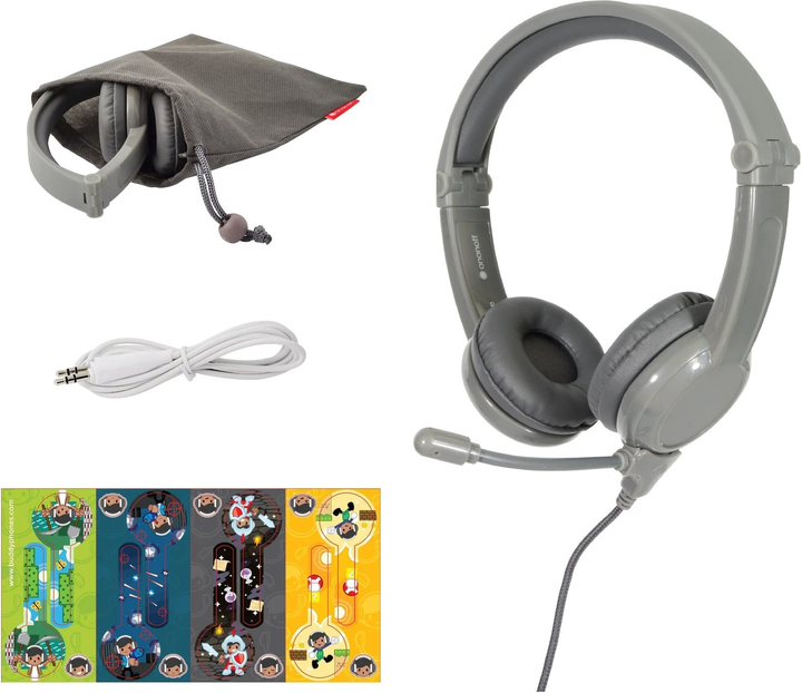 Słuchawki BuddyPhones Galaxy Grey (4029599101123) - obraz 4