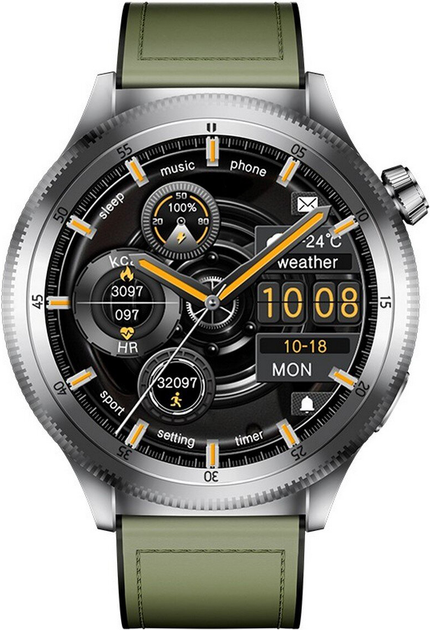 Smartwatch Kumi Gear GT3 Silver (KU-GT3/SR) - obraz 2