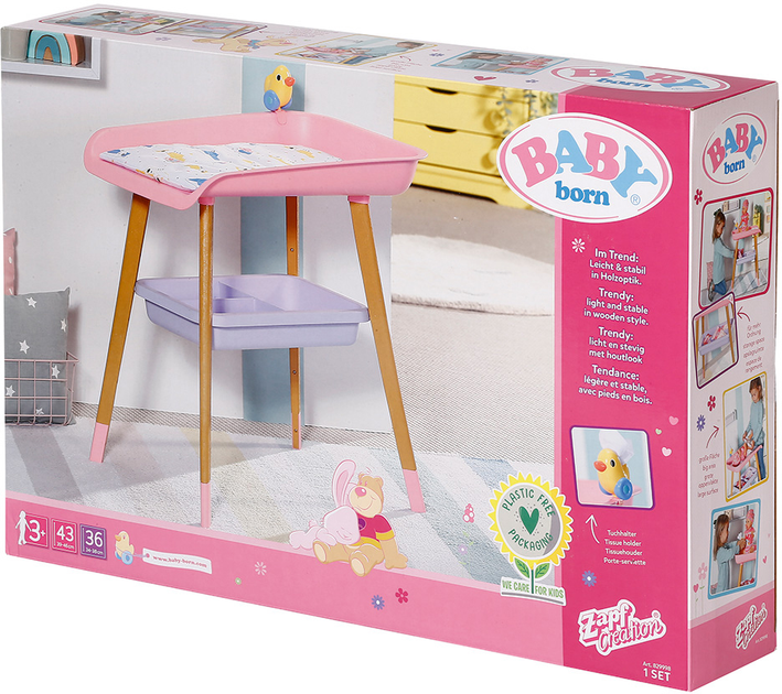 Пеленальний столик Zapf Creation Baby Born з аксесуарами 829998 (4001167829998) - зображення 1